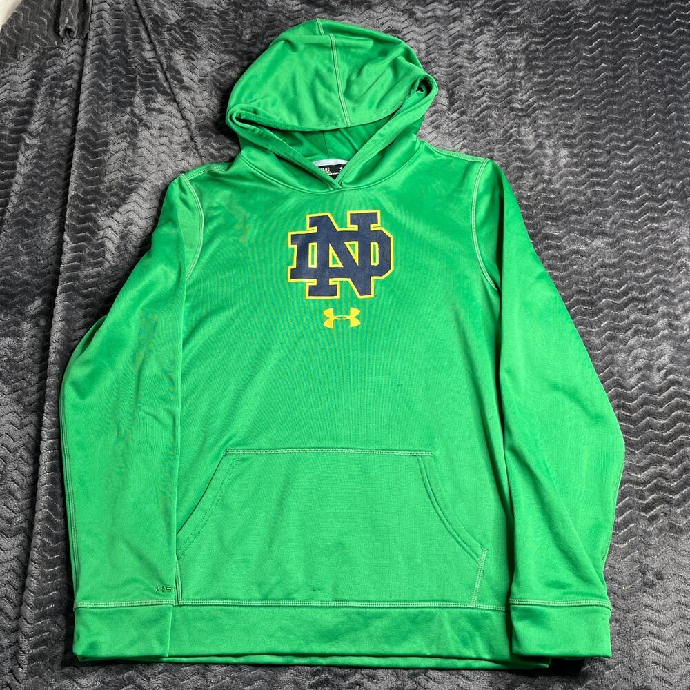 Notre Dame Hoodie Mens YXL Under Armour Sweatshirt Fighting Irish Football Team